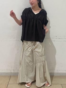 鈴木未唯さん（レディース・154cm）の夏コーディネート