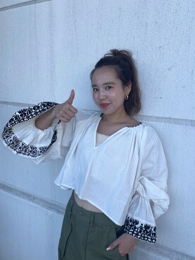 鈴木未唯さん(レディース・154cm)の夏コーディネート