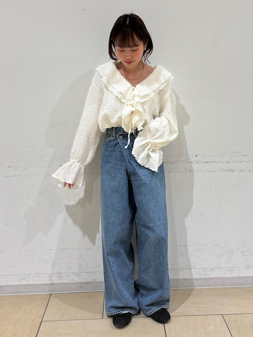 Ungrid フリルデザインブラウス Ungrid ブラウス シャツ フリルデザインブラウス レディース