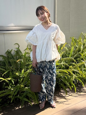 「サークルバッグ」｜鈴木未唯さん（レディース・154cm）の春コーディネート