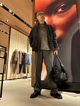 「EMPORIO ARMANI（エンポリオアルマーニ）のアイテム（ジャケット/アウター）」を使った、shiraさん（メンズ・175cm）の秋コーディネート