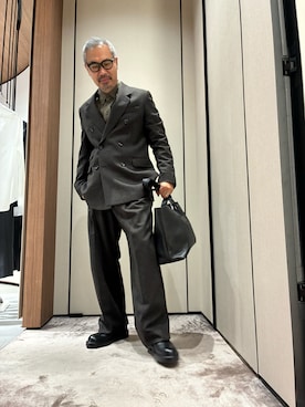 「EMPORIO ARMANI（エンポリオアルマーニ）のアイテム（ジャケット/アウター）」を使った、shiraさん（メンズ・175cm）の秋コーディネート