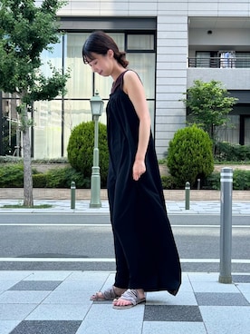 「SESTO（セスト）のアイテム（サンダル）」を使った、靴屋の人さん（レディース・158cm）の夏コーディネート