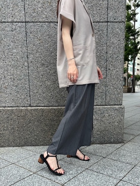 「SESTO（セスト）のアイテム」を使った、靴屋の人さん（レディース・163cm）の夏コーディネート