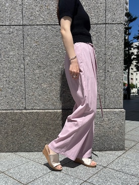「SESTO（セスト）のアイテム」を使った、靴屋の人さん（レディース・163cm）の夏コーディネート