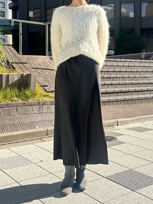 チャンキーヒールニットショートブーツ（ブーツ）｜SESTO