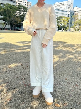 「SESTO（セスト）のアイテム（ブーツ）」を使った、靴屋の人さん（レディース・158cm）の秋コーディネート