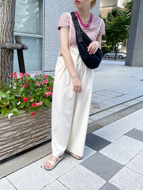SESTO サンダル パールピースのダブルストラップフットベッド