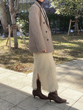 「SESTO（セスト）のアイテム（ブーツ）」を使った、靴屋の人さん（レディース・158cm）の秋コーディネート