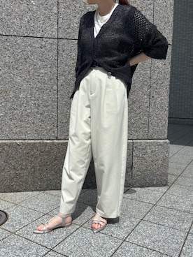 「SESTO（セスト）のアイテム」を使った、靴屋の人さん（レディース・163cm）の夏コーディネート