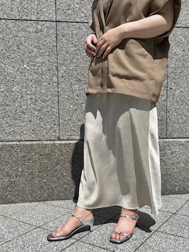 「SESTO（セスト）のアイテム」を使った、靴屋の人さん（レディース・161cm）の夏コーディネート