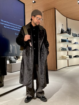 「アイテム（バックパック/リュック）」を使った、MiKiPeSさん（メンズ・166cm）の秋コーディネート