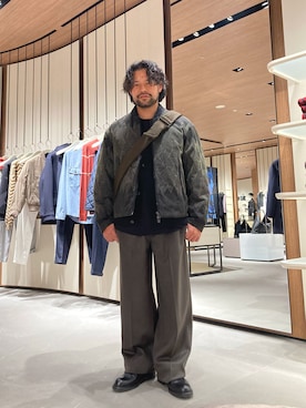 「アイテム（カーディガン/ボレロ）」を使った、MIKI_PESさん（メンズ・166cm）の秋コーディネート