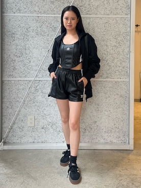 「コルセット」｜「アイテム（ジャケット/アウター）」を使った、MTさん（レディース・155cm）の夏コーディネート