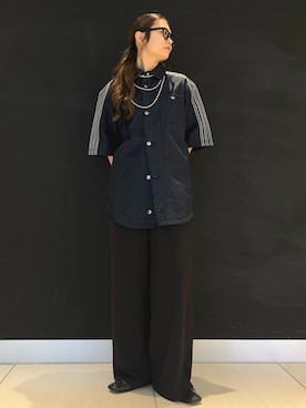 「アディダスオリジナルス」｜「アイテム（シャツ/ブラウス）」を使った、NCさん（レディース・157cm）の春コーディネート