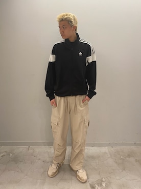 「アディダスコーデ」｜「アイテム（ナイロンジャケット）」を使った、Harukiさん（メンズ・178cm）の夏コーディネート