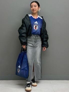 「アイテム（エコバッグ/サブバッグ）」を使った、MAさん（レディース・148cm）の秋コーディネート