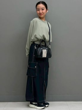 「アイテム（スウェット）」を使った、MAさん（レディース・148cm）の秋コーディネート