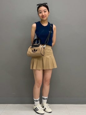 「アディダスオリジナルス」｜「アイテム（ショルダーバッグ）」を使った、MAさん（レディース・148cm）の夏コーディネート