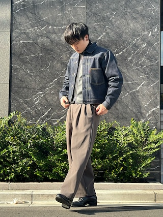 雰囲気◎ Levi's WORKERS 90s ヴィンテージ 短丈デニムブルゾン 1636854081_215.jpg