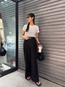 「CAPRICIEUX LE'MAGE（カプリシューレマージュ）のアイテム（ハンドバッグ）」を使った、dennn_lemageさん（レディース・163cm）の夏コーディネート