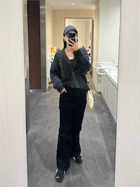 「アイテム（ピアス（両耳用））」を使った、dennn_lemageさん（レディース・163cm）の秋コーディネート