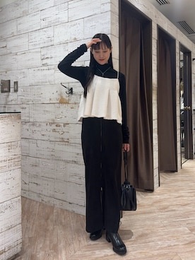 「アイテム（ネックレス）」を使った、dennn_lemageさん（レディース・163cm）の冬コーディネート