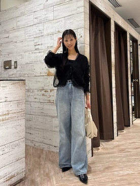 「アイテム（ピアス（両耳用））」を使った、dennn_lemageさん（レディース・163cm）の秋コーディネート