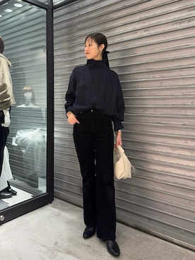 「アイテム（ピアス（両耳用））」を使った、dennn_lemageさん（レディース・163cm）の秋コーディネート