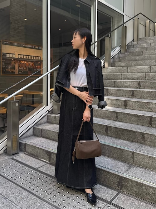 セットアップ対応】コットンクロップシャツ（シャツ/ブラウス