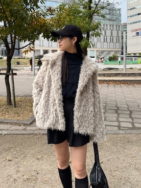 dennn_lemageさん（骨格ナチュラル・レディース・163cm）の冬コーディネート