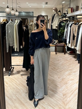 「WILLFULLY（ウィルフリー）のアイテム（パンツ）」を使った、dennn_lemageさん（レディース・163cm）の秋コーディネート