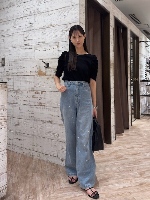 CAPRICIEUX LE'MAGE(カプリシュレマージュ)シルバードットデニム