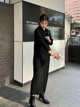 「CAPRICIEUX LE'MAGE（カプリシューレマージュ）のストレッチショートブーツ（ブーツ）」を使った、dennn_lemageさん（レディース・163cm）の冬コーディネート