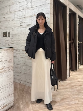 「アイテム（その他アウター）」を使った、dennn_lemageさん（レディース・163cm）の秋コーディネート