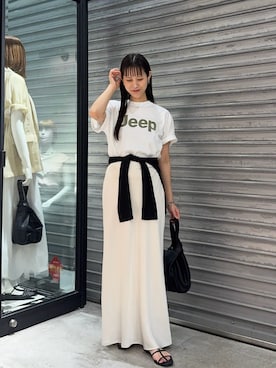 「CAPRICIEUX LE'MAGE（カプリシューレマージュ）のアイテム（ハンドバッグ）」を使った、dennn_lemageさん（レディース・163cm）の夏コーディネート