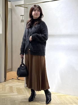 「アイテム（スカート）」を使った、yayoiさん（レディース・160cm・40代）の冬コーディネート