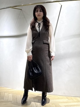 「アイテム（ショルダーバッグ）」を使った、yayoiさん（レディース・160cm・40代）の秋コーディネート