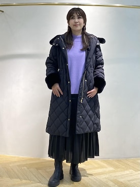 「ROPÉ」｜「アイテム（ダウンジャケット/コート）」を使った、yayoiさん（レディース・160cm）の秋コーディネート