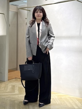 「アイテム（バンダナ/スカーフ）」を使った、yayoiさん（レディース・160cm）の秋コーディネート