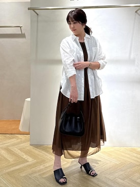 「アイテム（ワンピース/ドレス）」を使った、yayoiさん（レディース・160cm・40代）の夏コーディネート