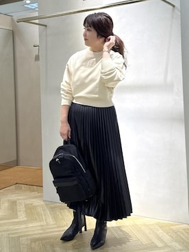 「アイテム（バックパック/リュック）」を使った、yayoiさん（レディース・160cm・40代）の秋コーディネート