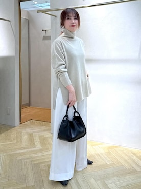 「ROPE'（ロペ）のAudrey Pumps （オードリー パンプス）【メディア掲載】（パンプス）」を使った、yayoiさん（レディース・160cm）の冬コーディネート