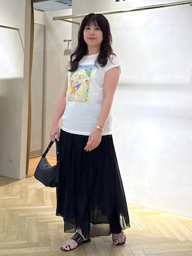 「アイテム（スカート）」を使った、yayoiさん（レディース・160cm・40代）の夏コーディネート