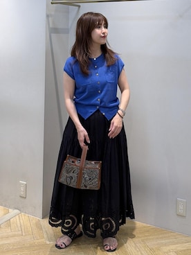 「ROPE'（ロペ）のアイテム」を使った、yayoiさん（レディース・160cm）の夏コーディネート