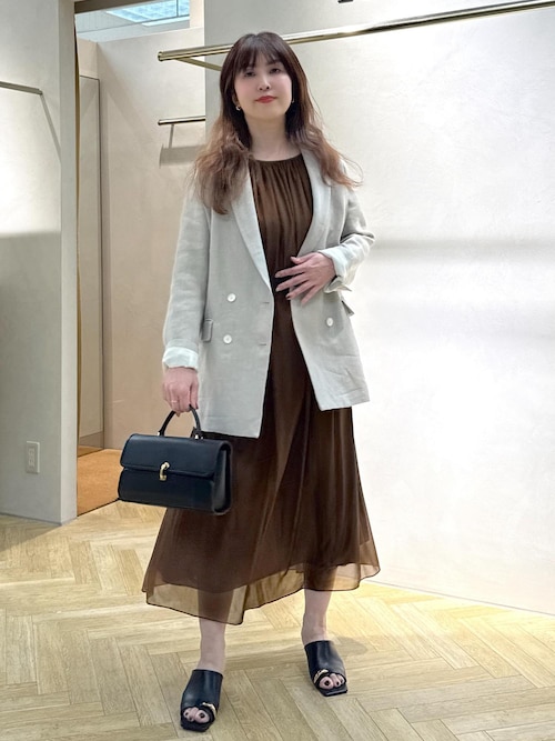 セール】尾州リネンダブルブレストジャケット（テーラードジャケット