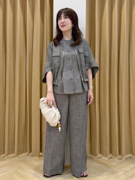 「ROPE'（ロペ）のAmelia Sandal （アメリア サンダル）【メディア掲載】（サンダル、ブラック系）」を使った、yayoiさん（レディース・160cm）の春コーディネート