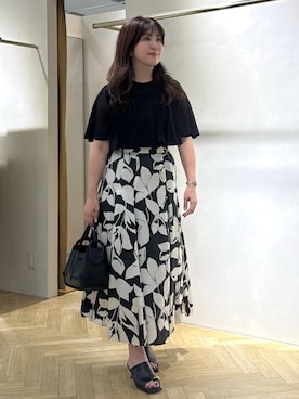 「アイテム（スカート）」を使った、yayoiさん（レディース・160cm・40代）の夏コーディネート