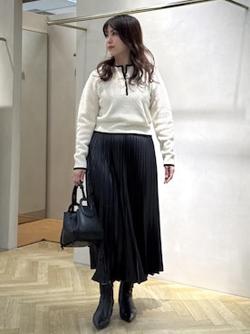 「ROPE'（ロペ）のアイテム（バッグ）」を使った、yayoiさん（レディース・160cm）の冬コーディネート