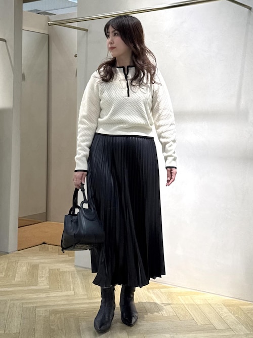 シャイニープリーツスカート/イージーケア（スカート）｜ROPE'（ロペ